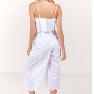 White Eyelet Jumpsuit